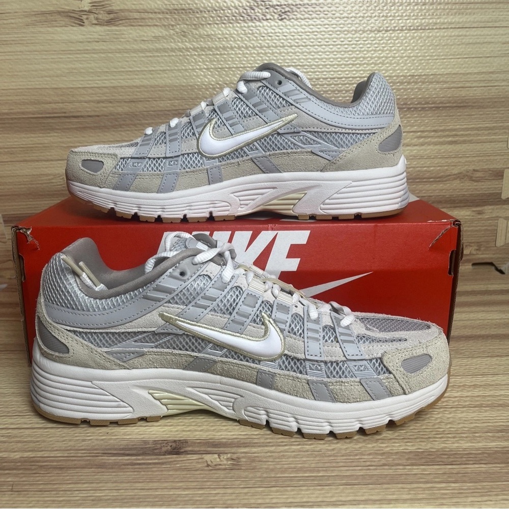 Women's Nike P-6000 Walking Running Shoes - Photon Dust Light Khaki HV4312-025 - Picture 2 of 11